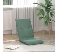 Nqyjm Chaise de sol pliable en velours - Vert mer - 46 x 50 x 61 cm - Fauteuil de relaxation - Chaise de méditation - Avec dossier réglable - Pour la maison ou le bureau