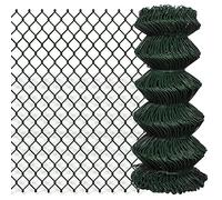 Nqyjm Clôture de Extérieur Décorative Clôture à Mailles losangées Acier 0.8x15 m Vert, Barrière Animale Grillage Cloture Volaille pour Jardin, Cour, Terrasse