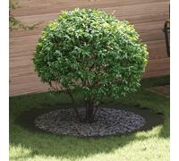 Nqyjm Convient pour anneau d'arbre plat vert olive, diamètre 90/120 cm, acier pour jardin, terrasse, extérieur