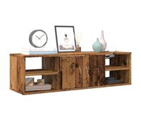 Nqyjm Étagère flottante, décorative, aspect bois vieilli, 101 x 30 x 29 cm, en matériau dérivé du bois, étagère murale, pour CD, DVD, bibliothèque, pour cadre photo, couloir, salon, cuisine, bureau