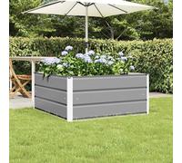 Nqyjm Jardinière gris clair 100 x 100 x 45 cm Arriate Jardinière résistante et durable pour légumes, herbes et jardin