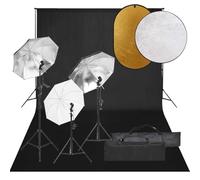Nqyjm Kit studio photo avec éclairage, arrière-plan et réflecteur pour portrait de produit Photographie vidéo LH2274903