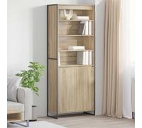 Nqyjm Meuble de Rangement avec Étagères et Portes Armoires Hautes Lot de 2 Sonoma 60 x 36 x 300 cm Bois d'ingénierie Buffet de Cuisine, Placard Latérale de Salle à Manger pour Salon