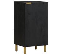 Nqyjm Meuble de Rangement avec Porte Buffet Noir 40x33x75 cm Bois d'ingénierie Armoire Latérale Placard de Salle à Manger pour Cuisine, Salon, Chambre