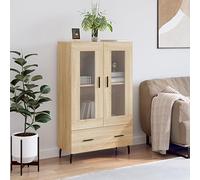 Nqyjm Meuble de Rangement avec Tiroir et Portes Buffet Haut chêne Sonoma 69.5x31x115 cm Bois d'ingénierie Armoire Latérale Placard de Salle à Manger pour Cuisine, Salon Model 7