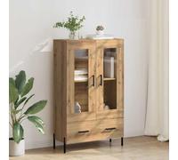 Nqyjm Meuble de Rangement avec Tiroir et Portes Haut Armoire Corona Chêne Artisanal 69.5 x 31 x 115 cm Buffet de Cuisine, Placard Latérale de Salle à Manger pour Salon, Chambre