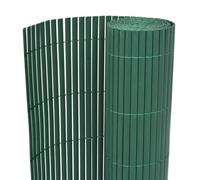 Nqyjm Panneaux de Clôture Décorative Clôture de Jardin Double Face PVC 90 x 300 cm Vert, Barrière pour Animaux pour Extérieur, Cour, Terrasse