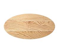 Nqyjm Plateau de Table, Dessus de Table 80x40x4 cm Bois de chêne Massif Ovale pour Table Basse, Table de Bar, Table d'appoint, Poste de Travail de Cuisine Model 1
