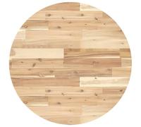 Nqyjm Plateau de Table, Dessus de Table Rond Ø70x4 cm Bois Massif d'acacia pour Table Basse, Table de Bar, Table d'appoint, Poste de Travail de Cuisine Model 1