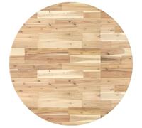 Nqyjm Plateau de Table, Dessus de Table Rond Ø90x4 cm Bois Massif d'acacia pour Table Basse, Table de Bar, Table d'appoint, Poste de Travail de Cuisine Model 1