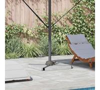 Nqyjm Support de parasol argenté 23 x 14 x 6 cm pour jardin, terrasse, extérieur