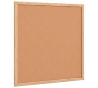 Nqyjm Tableau en Liège avec Cadre Bois de Pin Massif 40x40 cm pour Maison | Panneau d'affichage Mural pour Couloir, Salon, Bureau et École, Notes, Photos, Courriers