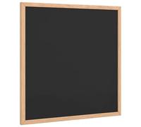 Nqyjm Tableau Noir avec Cadre Bois de Pin Massif Noir 40x40 cm pour Maison | Panneau Craie Mural pour Couloir, Salon, Bureau et École, Notes