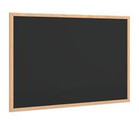 Nqyjm Tableau Noir avec Cadre en Bois de Pin Massif Noir 60x40 cm Maison | Panneau Craie Mural pour Couloir, Salon, Bureau et École, Notes
