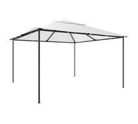 Nqyjm Tente de Réception de Jardin Extérieur Tonnelle 4x4x3 m Blanc 180 g/m², Pavillon pour Camping, Mariage, Fête, Marché, Plage