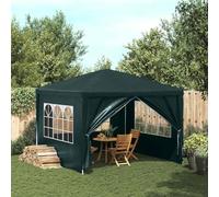 Nqyjm Tonnelle de Jardin Extérieur Tente de Réception 3 x 3 m Vert, Pavillon Chapiteau pour Mariage, Fêtes, Camping, événements Commerciaux