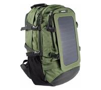 NQYZZFA Sac À Dos De Randonnée À Cadre Externe avec Panneau De Chargeur Solaire 6,5 W 6 V, Sac À Dos De Survie, Sac pour Ordinateur Portable Multipoches 50 L, Sacs À Bandoulière Unisexes,Green