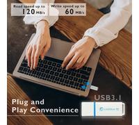 NR34 USB 3.1 Flash Drive 128GB,Read Speed up to 120MB/s,Write Speed up to 60MB/s,USB Flash Drive