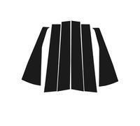 NRAAUEPO Garniture Pilier Fenêtre Porte Voiture pour Merc&edes B&ENZ Classe A W169 5 Portes à hayon 2005-2012 Autocollants Noirs pour Garniture de Montant de fenêtre portière Voiture