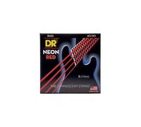 NRB5-40 - Hi-Def Neon - Red, jeu guitare basse, 5 cordes Light 40-120