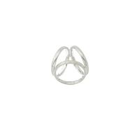 NRBMZYEN Broche en métal pour écharpe en forme de croix pour femme simple en soie châle écharpe broche accessoires de vêtements (argent)