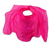 NRBMZYEN Écharpe de danse du ventre en soie véritable pour femme - Accessoire personnalisé fait à la main - Voile de danse du ventre, Voile de rose, 270x114cm