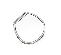 NRBMZYEN Lot de 10 mini miroirs de maquillage portables de poche ronds carrés en forme de cœur pliable double face (couleur I)