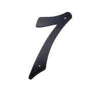 NRBMZYEN Numéros de maison 1 pièce 101 mm en alliage d'aluminium noir - Numéro de porte - Numéro de porte - Numéro de boîte aux lettres - Numéro d'adresse - Numéro de maison extérieur (couleur 8)