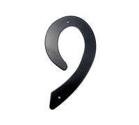 NRBMZYEN Numéros de maison 1 pièce 101 mm en alliage d'aluminium noir - Numéro de porte - Numéro de porte - Numéro de boîte aux lettres - Numéro d'adresse - Numéro de maison extérieur (couleur 10)