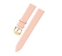 NRERDMT Accessoires de montre, bracelet de montre en cuir véritable compatible avec les montres DW Daniel Wellington, bracelets tendance rouge et rose 14/16/18/20/22 mm(Pinke-Gold Buckle,18mm)