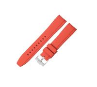 NRERDMT Accessoires de montre en silicone compatibles avec les bracelets de montre Omega et Swatch, série MoonSwatch 20 mm, noir, bleu foncé, blanc et marron(Red-ST-K14,22mm)
