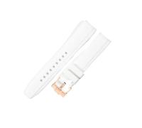 NRERDMT Accessoires de montre en silicone compatibles avec les bracelets de montre Omega et Swatch, série MoonSwatch 20 mm, noir, bleu foncé, blanc et marron(White-RS-K14,22mm)