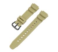 NRERDMT Accessoires for bracelets de montre compatibles avec les montres Casio W-218h / F-108 AE1200 / 1000/1300, bracelet en résine et silicone 18 mm(Rice Yellow Black)