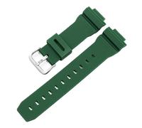 NRERDMT Bracelet de montre compatible avec Casio G-Shock GM-2100, GM-S2100, GA-2100, GM-5600/GA5600, bracelet de sport en silicone for homme(Green Silver)