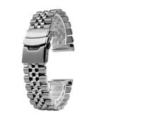 NRERDMT Bracelet de montre en acier inoxydable 316L, solide et sans couture, avec extrémités incurvées, compatible avec les montres Turtles Prospex SRP773, SRP775, SRP777 et SRPA21, argent