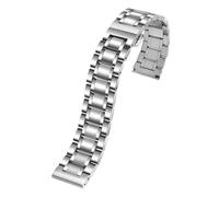 NRERDMT Bracelet de montre en acier inoxydable compatible avec tous les bracelets de montre 16 mm, 17 mm, 18 mm, 19 mm, 20 mm, 21 mm, 22 mm, 23 mm, 24 mm.(Silver,19mm)