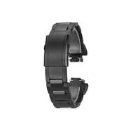 NRERDMT Bracelet de montre en acier inoxydable for hommes, compatible avec Casio G-Shock GST B400, bracelet de montre en métal GST B400, chaîne de montre en acier massif(Svart)