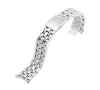 NRERDMT Bracelet de montre en acier inoxydable massif 19 mm/20 mm, compatible avec Titoni Cosmo 777/787, bracelet de montre en métal for homme(Silver,20mm)