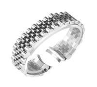 NRERDMT Bracelet de montre en acier inoxydable massif 904 compatible avec Rolex DATEJUST DAY-DATE OYSTERPERTUAL DATE, bracelet argenté de 20 mm(Silvery 5,20mm)