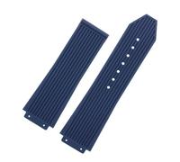 NRERDMT Bracelet de montre en caoutchouc de silicone compatible avec Big Bang, noir et bleu, for homme, étanche et résistant à la transpiration, 26-19 mm(Black Yellow)