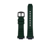NRERDMT Bracelet de montre en caoutchouc fluoré modifié, compatible avec Casio DW5600 DW-5600 GW-B5600 GW-M5610 GA 110 100 120 GA2100 Series, étanche(Green black pin)