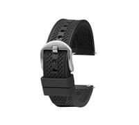 NRERDMT Bracelet de montre en caoutchouc orange bleu compatible avec Seiko IWC Rolex Omgea 20 mm 22 mm, bracelet de sport universel en silicone for homme(Black Silver buckle,22mm Width)