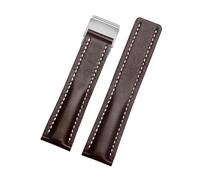 NRERDMT Bracelet de montre en cuir 22/24 mm compatible avec Breitling Premier B01 Colt Chronograph Avenger AVIATOR 8, boucle déployante en acier(BNL-5(5),22mmNO Buckle)