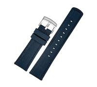 NRERDMT Bracelet de montre en cuir de vachette tissé 20 mm, 21 mm, 22 mm, compatible avec Tissot T116 Seiko n° 5 SSB373P1 Mido/compatible avec les bracelets CASIO for homme(Blue SK,21mm)