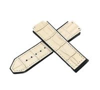 NRERDMT Bracelet de montre en cuir véritable 19 mm x 25 mm, compatible avec les séries Fashion Business, fermoir 22 mm, bracelet de sport en caoutchouc for femme(Grey No buckle)