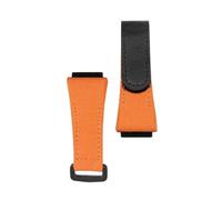 NRERDMT Bracelet de montre en nylon compatible avec Richard Mille RM011 RM3502 RM056, bracelet de montre en toile for homme(Orange black)