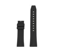 NRERDMT Bracelet de montre en silicone à montage rapide (19 mm, 20 mm, 21 mm, 22 mm), compatible avec les modèles TAG Heuer F1, Gulf Aquaracer, Carrera, Rolex Water Ghost(Black-NO buckle,21mm width)