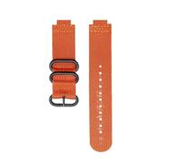 NRERDMT Bracelet de montre en toile for sports de plein air, compatible avec Casio AE1200 AE1300 A158W/A168 W-216H, bracelet de montre en nylon à bouche convexe for homme, 18 mm(Orange-black)