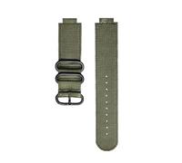 NRERDMT Bracelet de montre en toile for sports de plein air, compatible avec Casio AE1200 AE1300 A158W/A168 W-216H, bracelet de montre en nylon à bouche convexe for homme, 18 mm(Green-black)