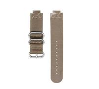 NRERDMT Bracelet de montre en toile for sports de plein air, compatible avec Casio AE1200 AE1300 A158W/A168 W-216H, bracelet de montre en nylon à bouche convexe for homme, 18 mm(Khaki-silver)
